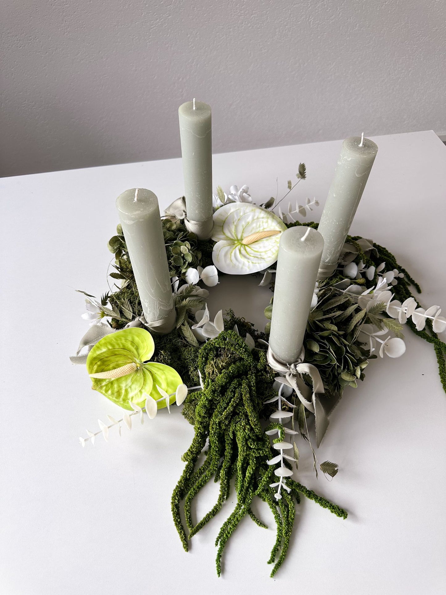 Adventskranz Elena, grün, ⌀ 50 cm, 1 Stück