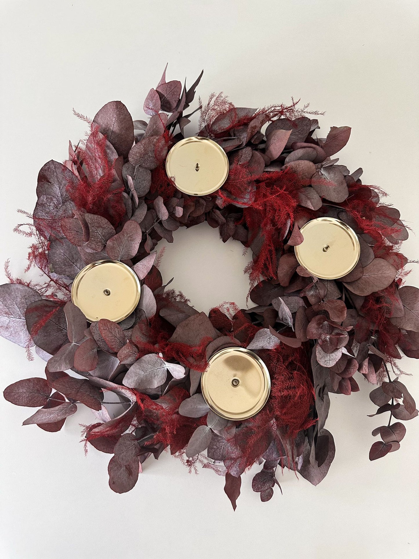 Adventskranz Madelene, rotton, ⌀ 50 cm, 1 Stück