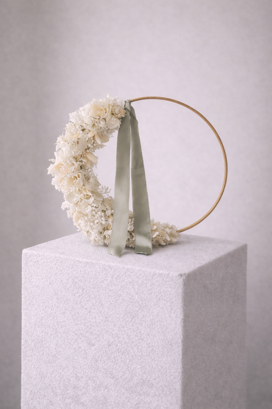 Gloria Flowerhoop, Ø 30 cm, Naturfarben