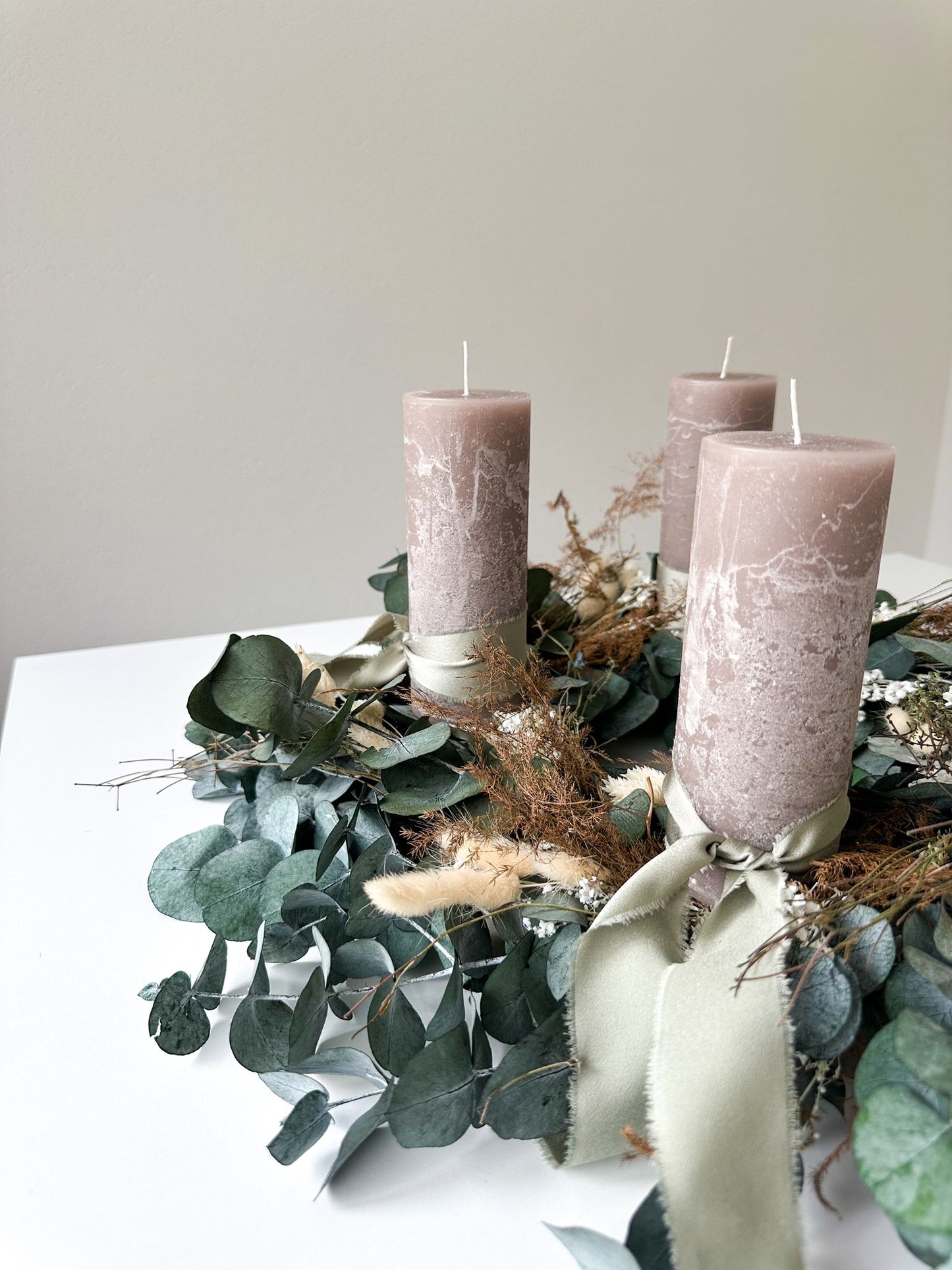 Adventskranz Darija, grüntöne, ⌀ 50 cm, 1 Stück