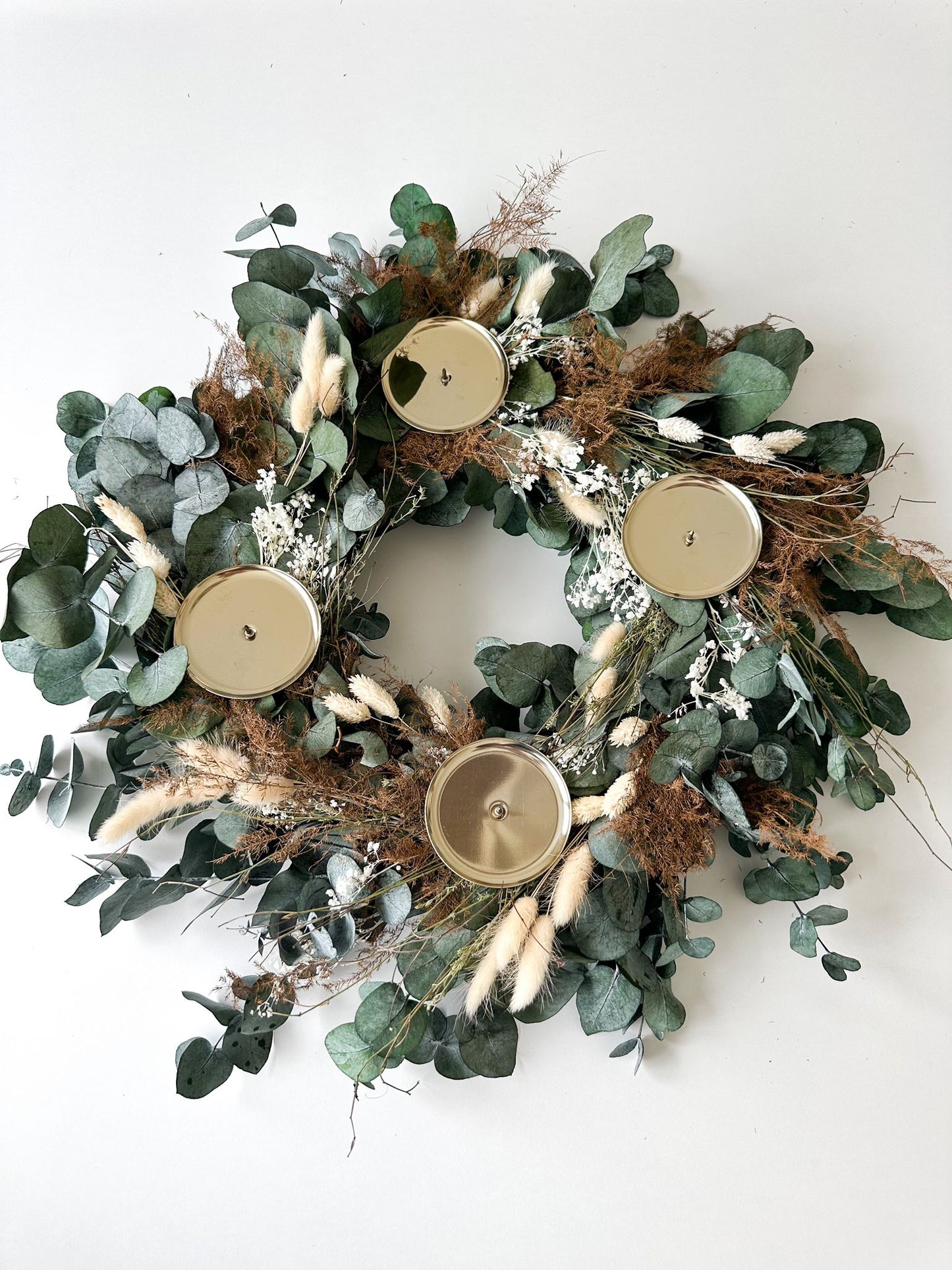 Adventskranz Darija, grüntöne, ⌀ 50 cm, 1 Stück