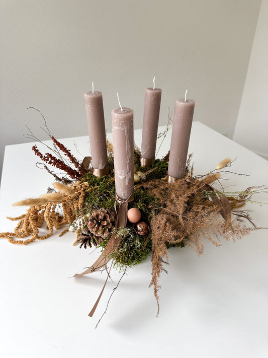 Adventskranz Sophie, naturfarben, 40 cm, 1 Stück