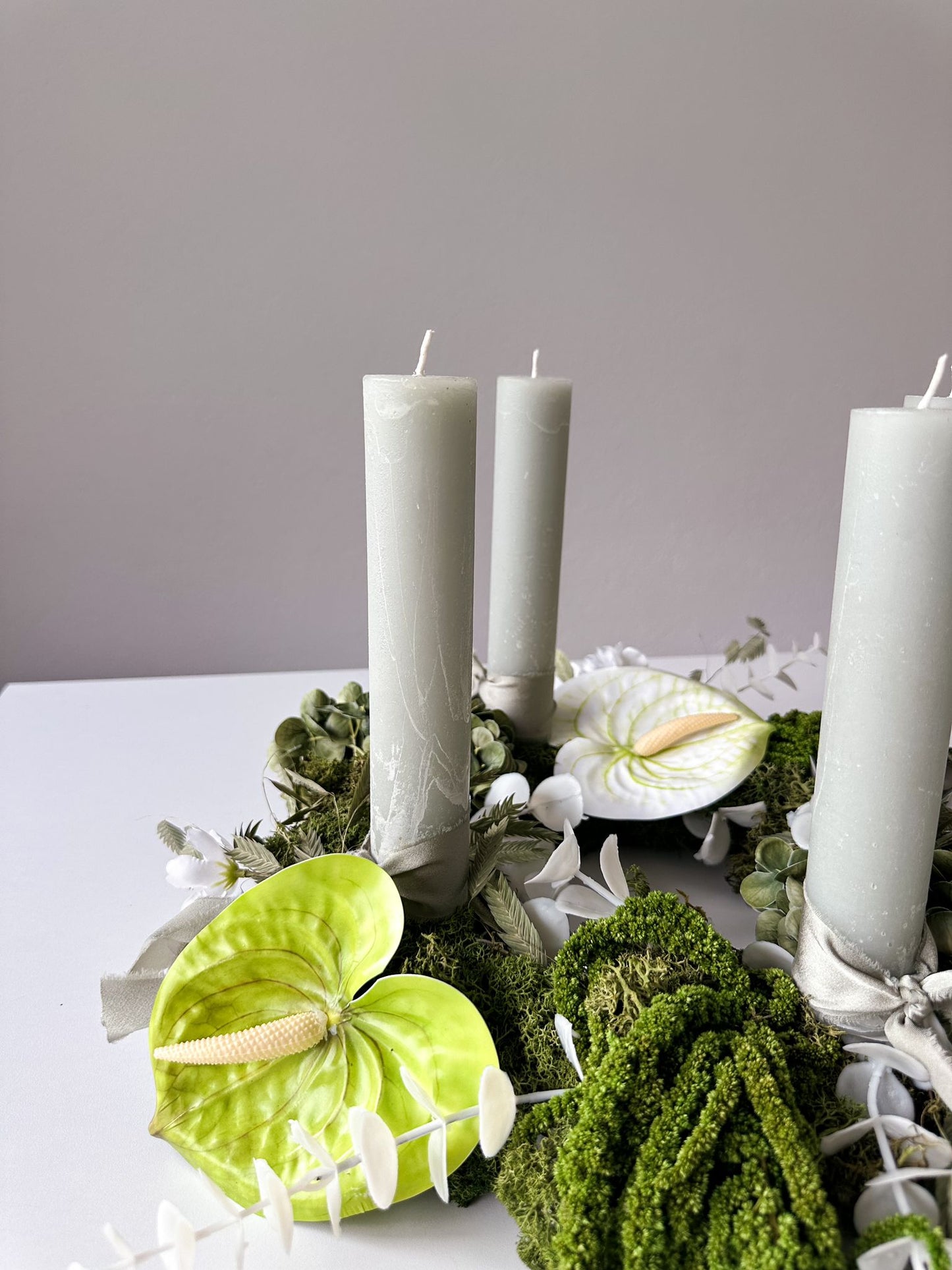 Adventskranz Elena, grün, ⌀ 50 cm, 1 Stück