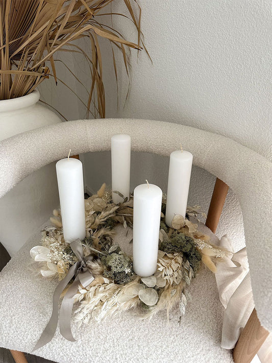 Adventskranz Ivana, naturfarben, ⌀ 40 cm, 1 Stück