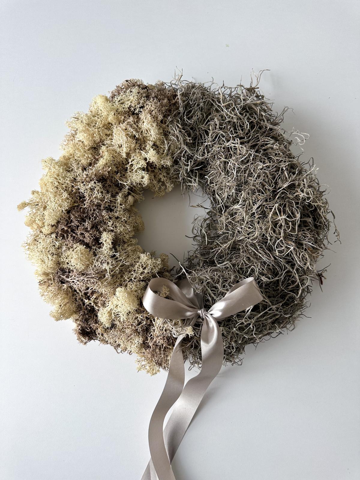 Adventskranz Valeria, naturtöne, ⌀ 35 cm, 1 Stück