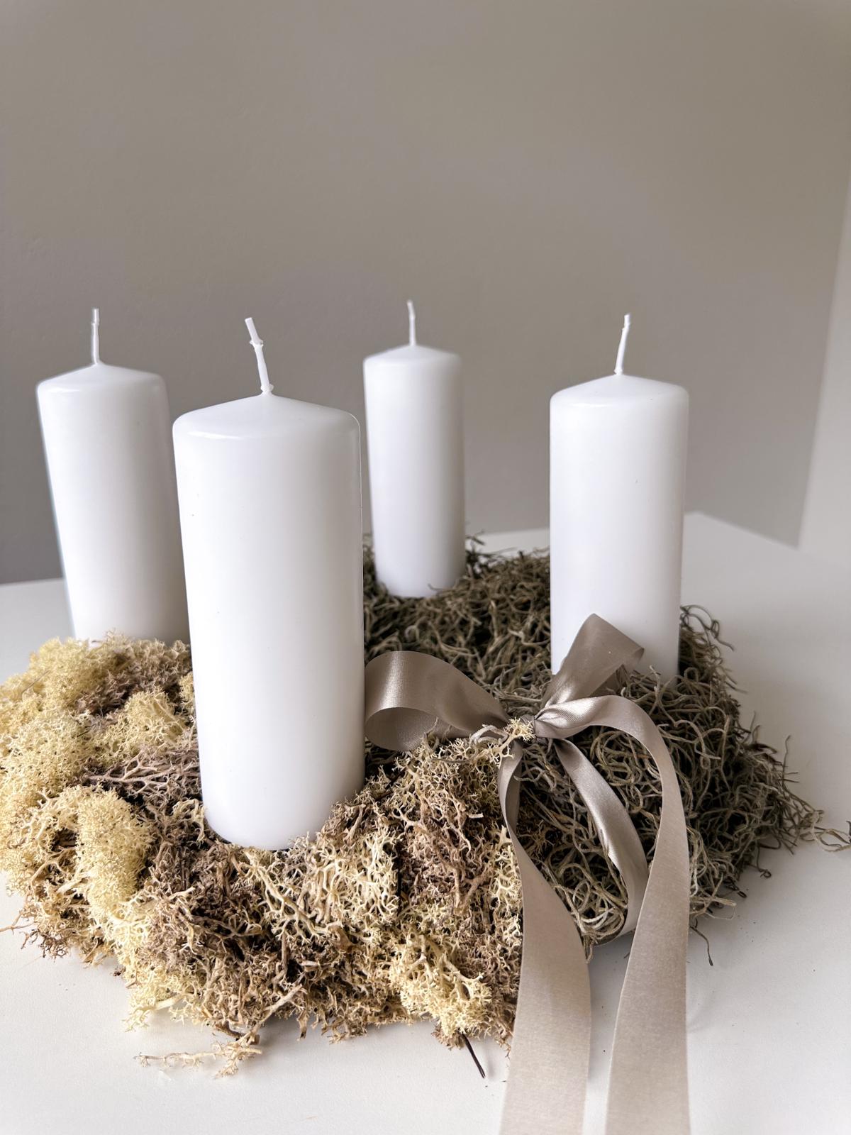 Adventskranz Valeria, naturtöne, ⌀ 35 cm, 1 Stück