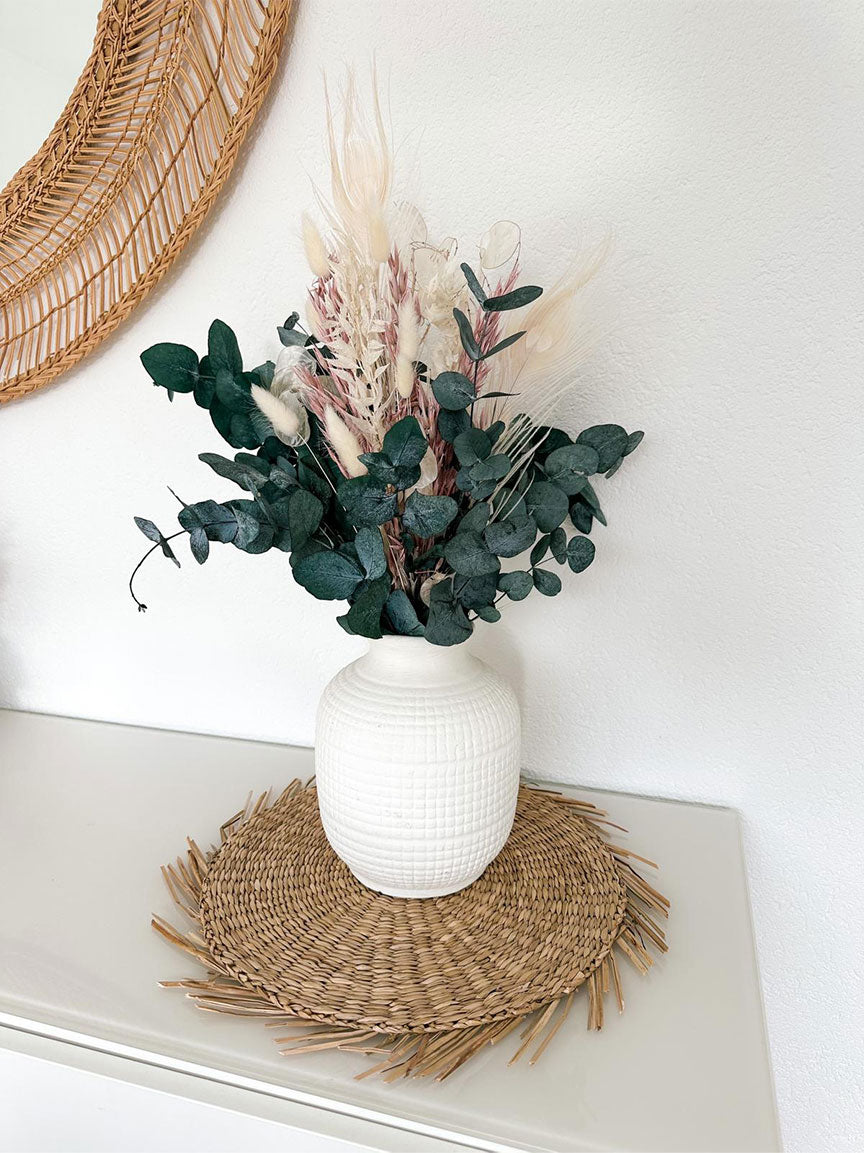 Bluemnstrauss Alessia, mit Trockenblumen, 60-70 cm