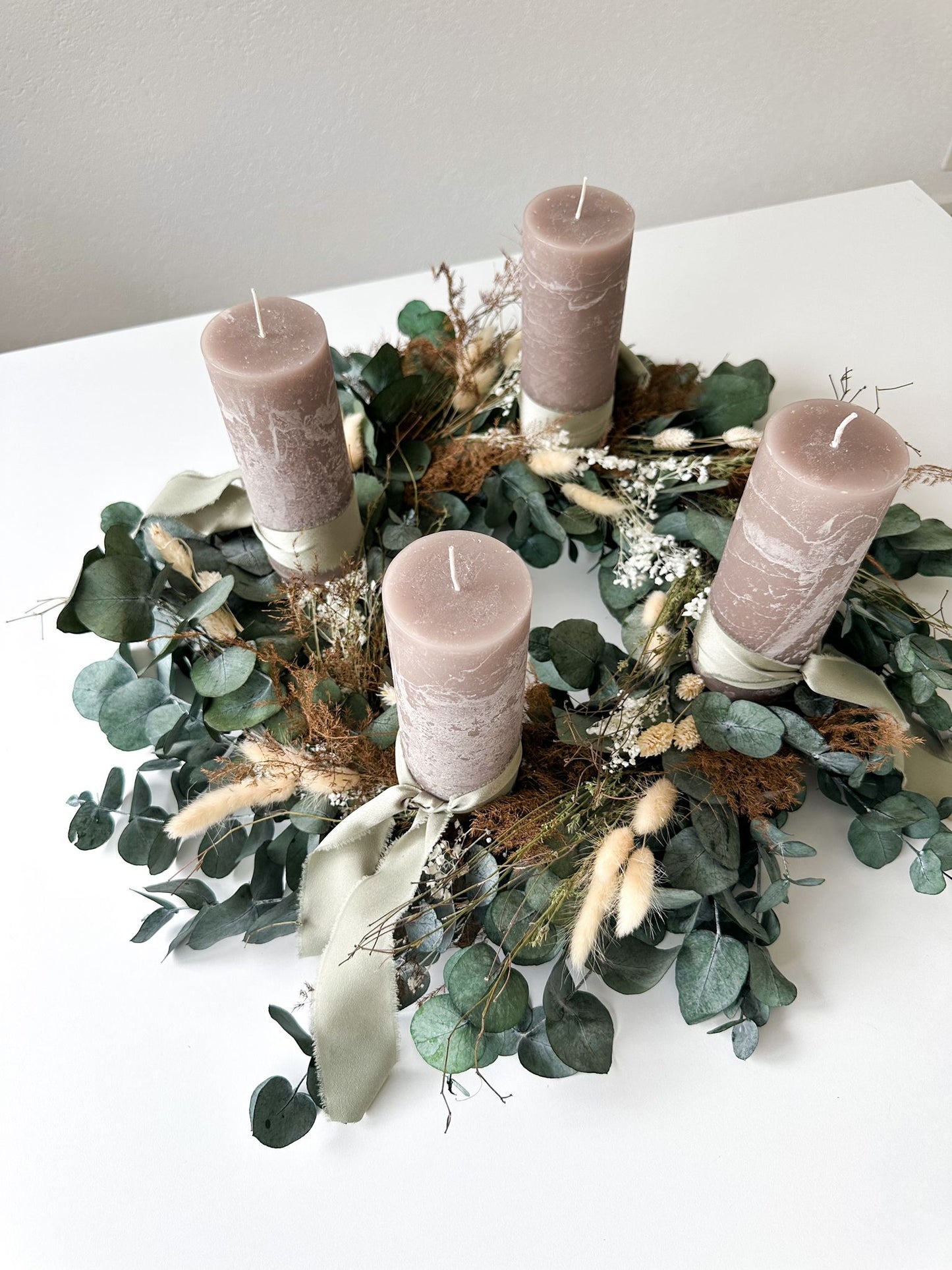 Adventskranz Darija, grüntöne, ⌀ 50 cm, 1 Stück